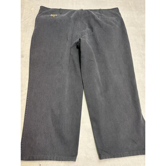 Ben Davis Pants Mens 48x30 Charcoal Twill Workwear Plenty Tough Patch Gray - Picture 7 of 9